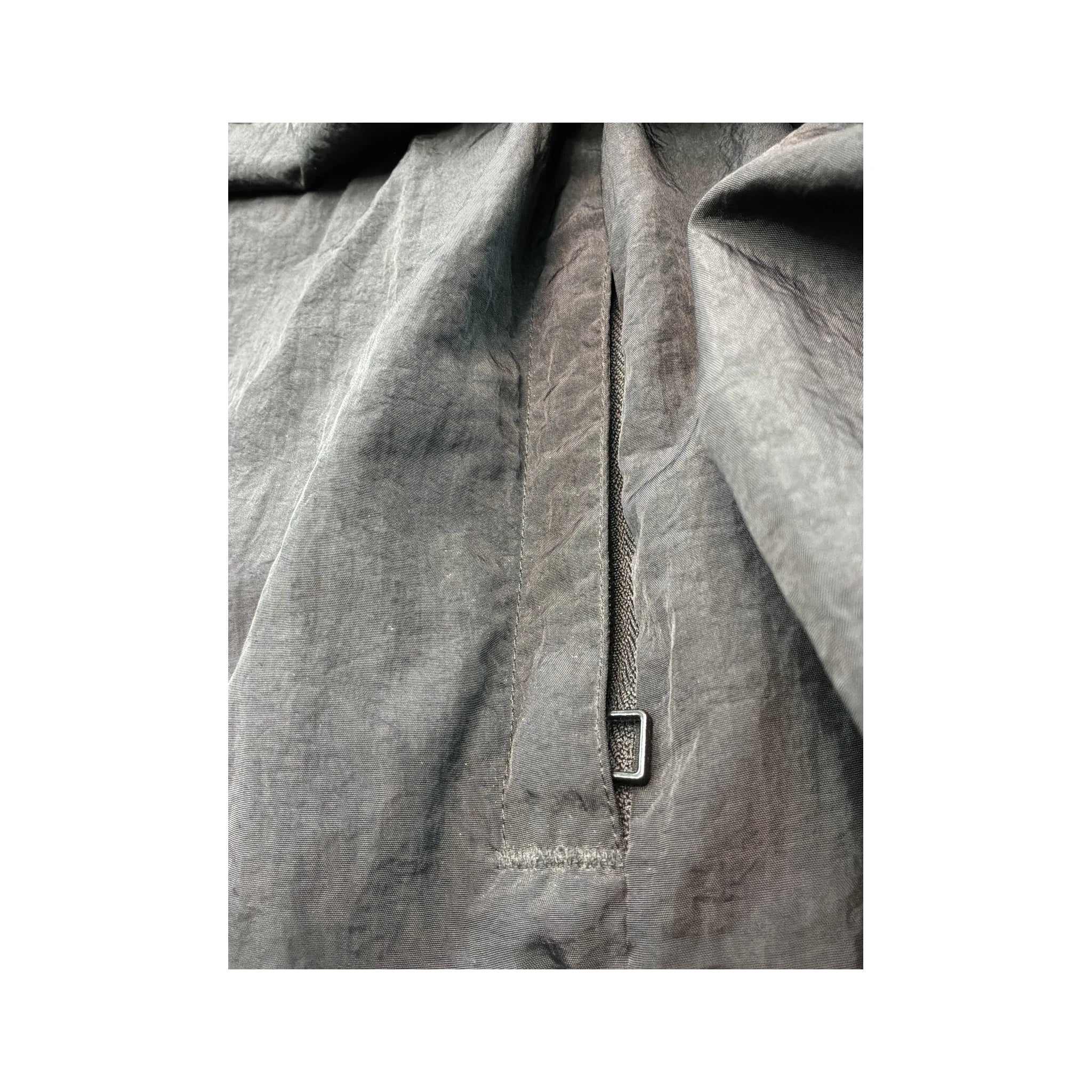 OVO Black Hooded Zip-Up Jacket (Etiqueta com tecido?)