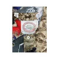Made in Italy Abstract Collage Print Cotton Shirt