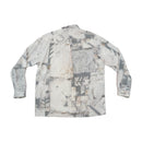Vintage Abstract Geometric Print Button Up Shirt