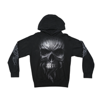 Sweatshirt com capuz Polar Spiral Direct em algodão com estampado de Caveira