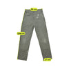 Chinos de carpinteiro Dickies cinzentos Desbotados e Desgastados