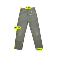 Chinos de carpinteiro Dickies cinzentos Desbotados e Desgastados