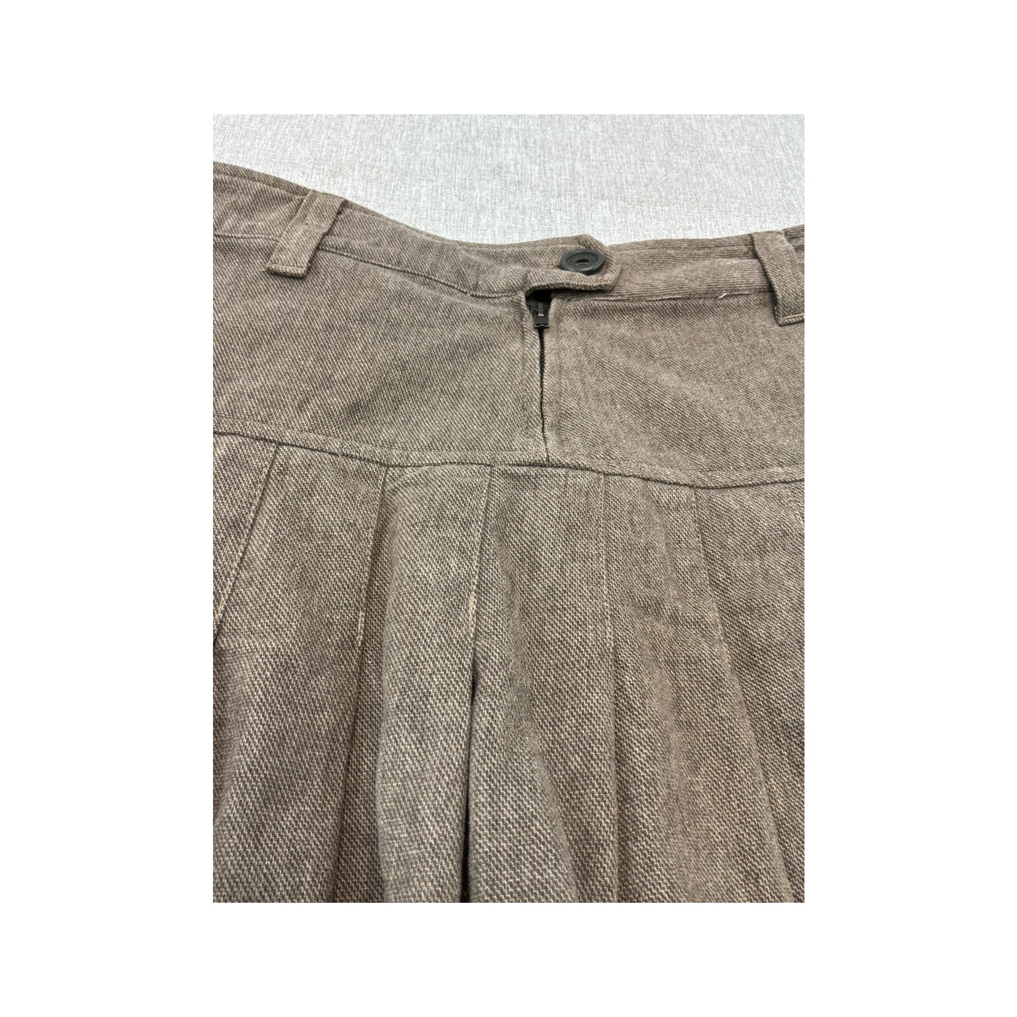 Liu Jo Brown Pleated Mini Skirt