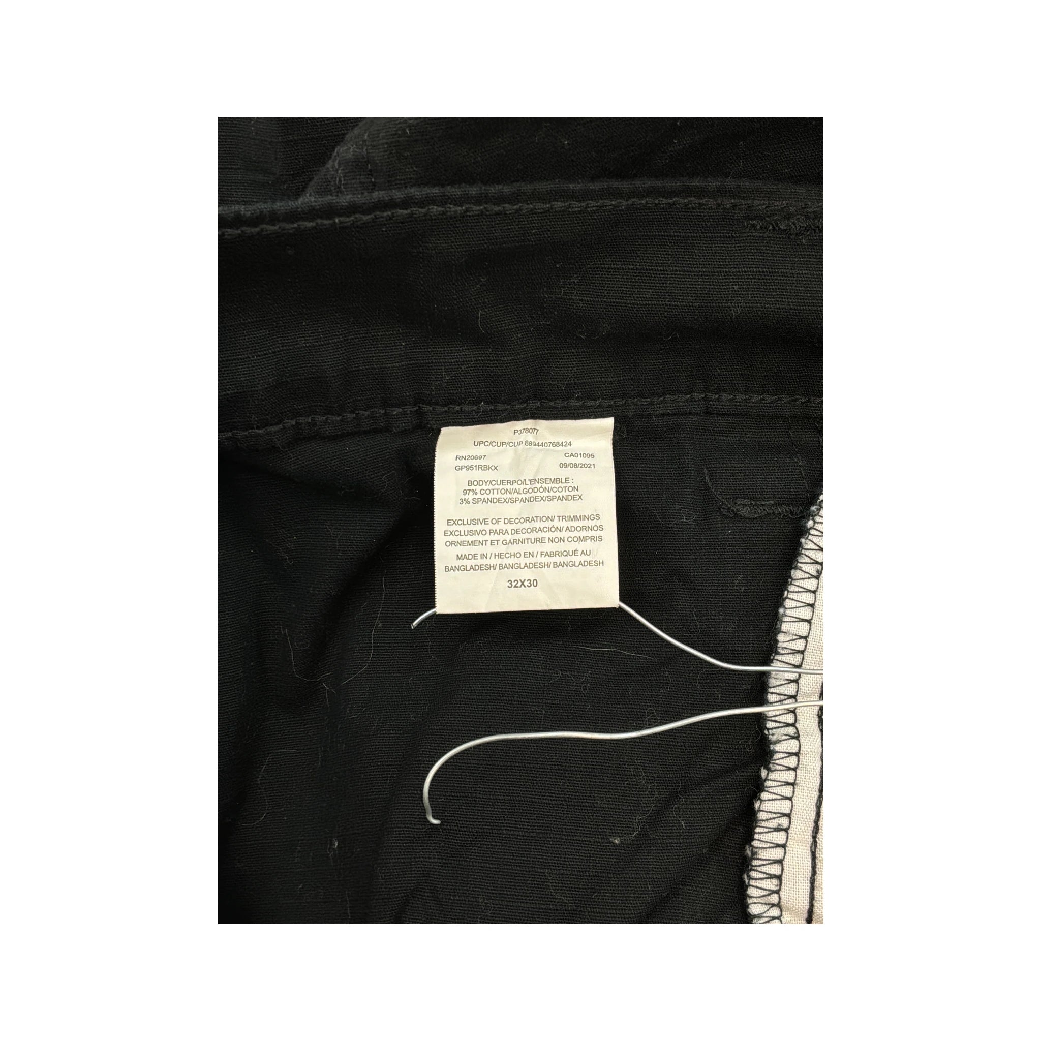 Dickies Black Stretch Cotton Workwear Chinos