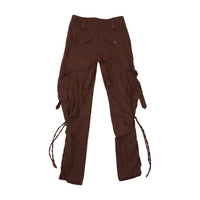 Americo Tavar Brown Lace-Up Cargo Pants