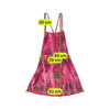 Pink Snake Print Open Back Mini Dress