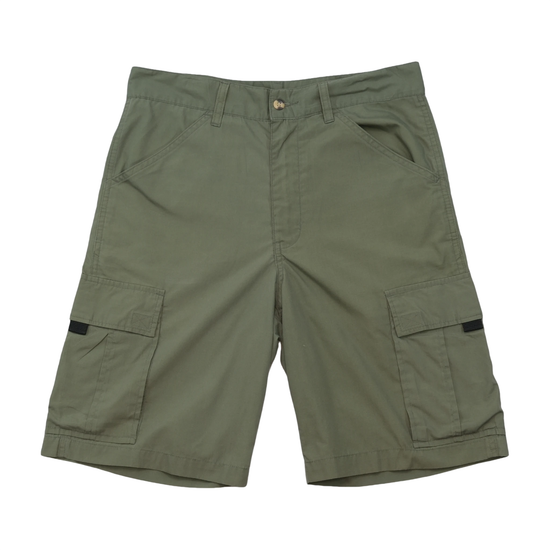 Olive Green Utility Cargo Shorts