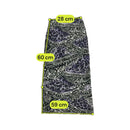 Abstract Tribal Leopard Print Midi Wrap Skirt