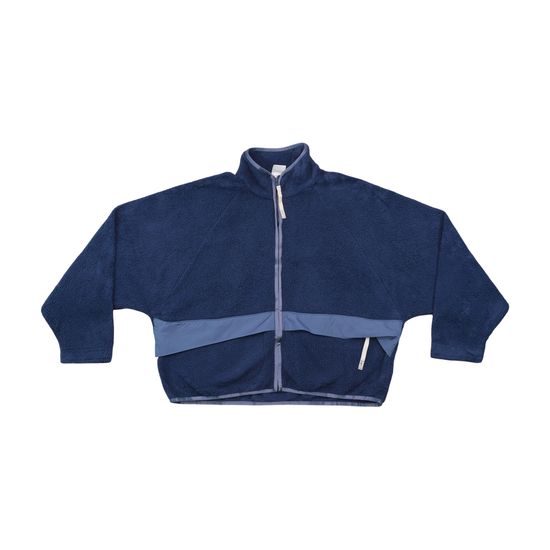 Nike Vintage Navy Sherpa Zip-Up Fleece