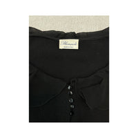 Blumarine Ruffle Collar Knit Cardigan