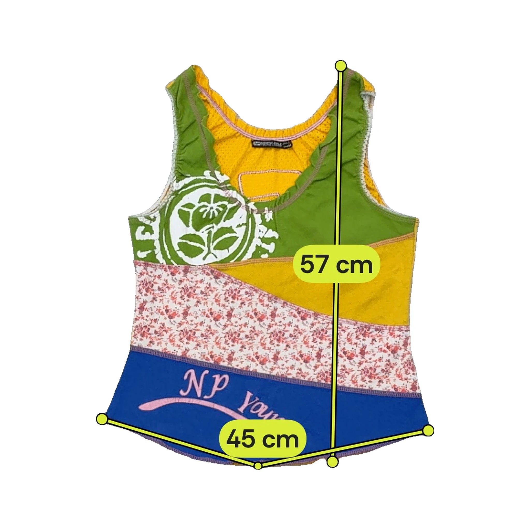 North Pole Young L.A.B. Patchwork Graphic Tank Top
