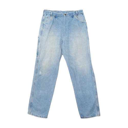Calças de ganga de carpinteiro Dickies de Lavagem Clara Desgastados