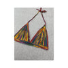 Rainbow Crochet Halter Triangle Top