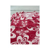 Y2K Pink Abstract Floral V-Neck Long Sleeve Blouse
