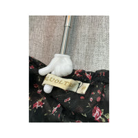Top de alças Bluoltre floral com Acabamento em renda