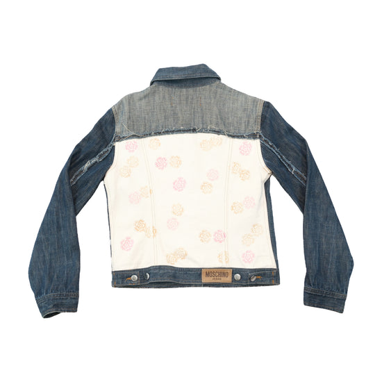 Moschino Jeans Floral Print Denim Jacket