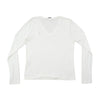 Ralph Lauren Sport White Long Sleeve V-Neck Cotton T-Shirt