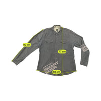 Volcom Gray Cotton Corduroy Snap Front Shirt