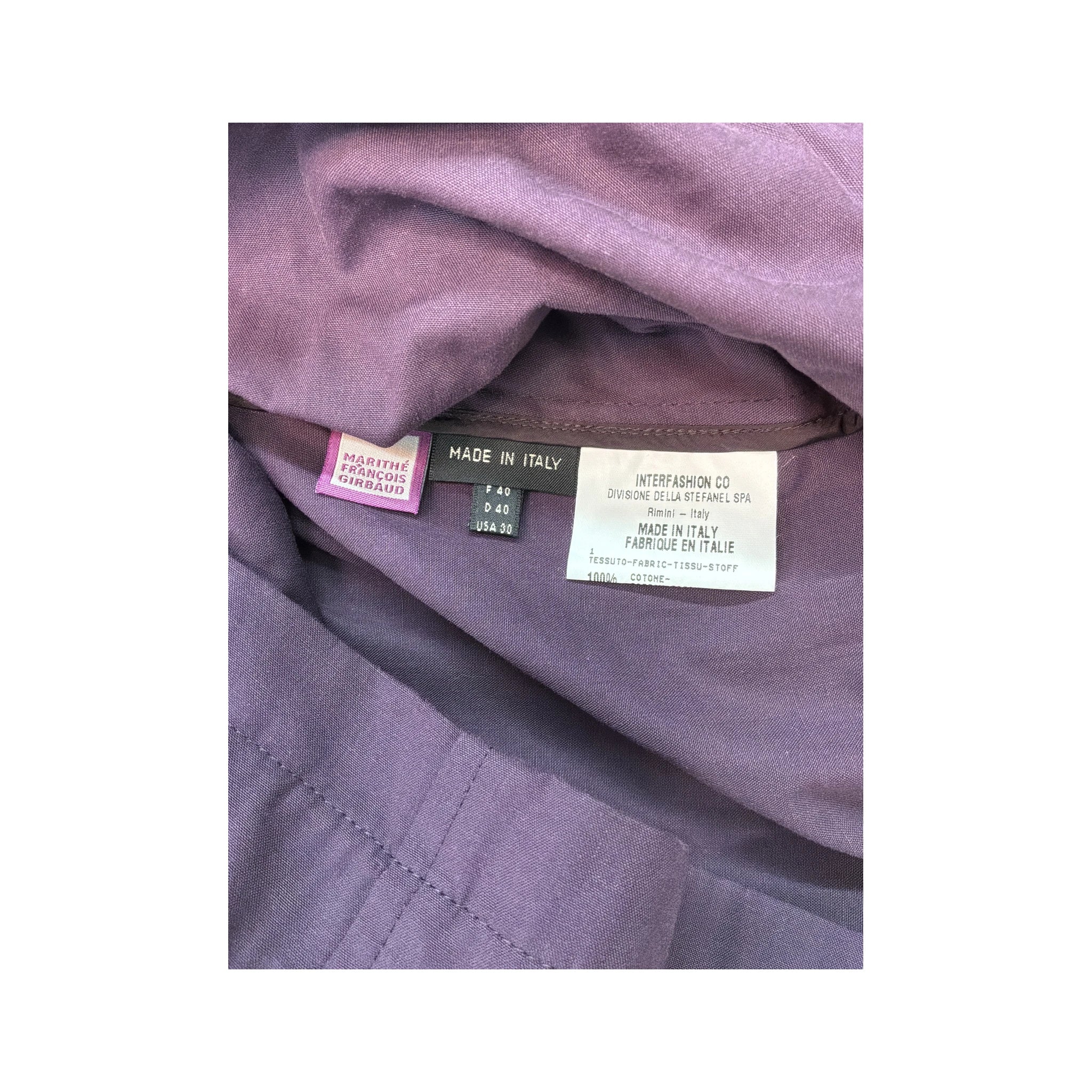 Marithé François Girbaud Cotton Cropped Zip Jacket