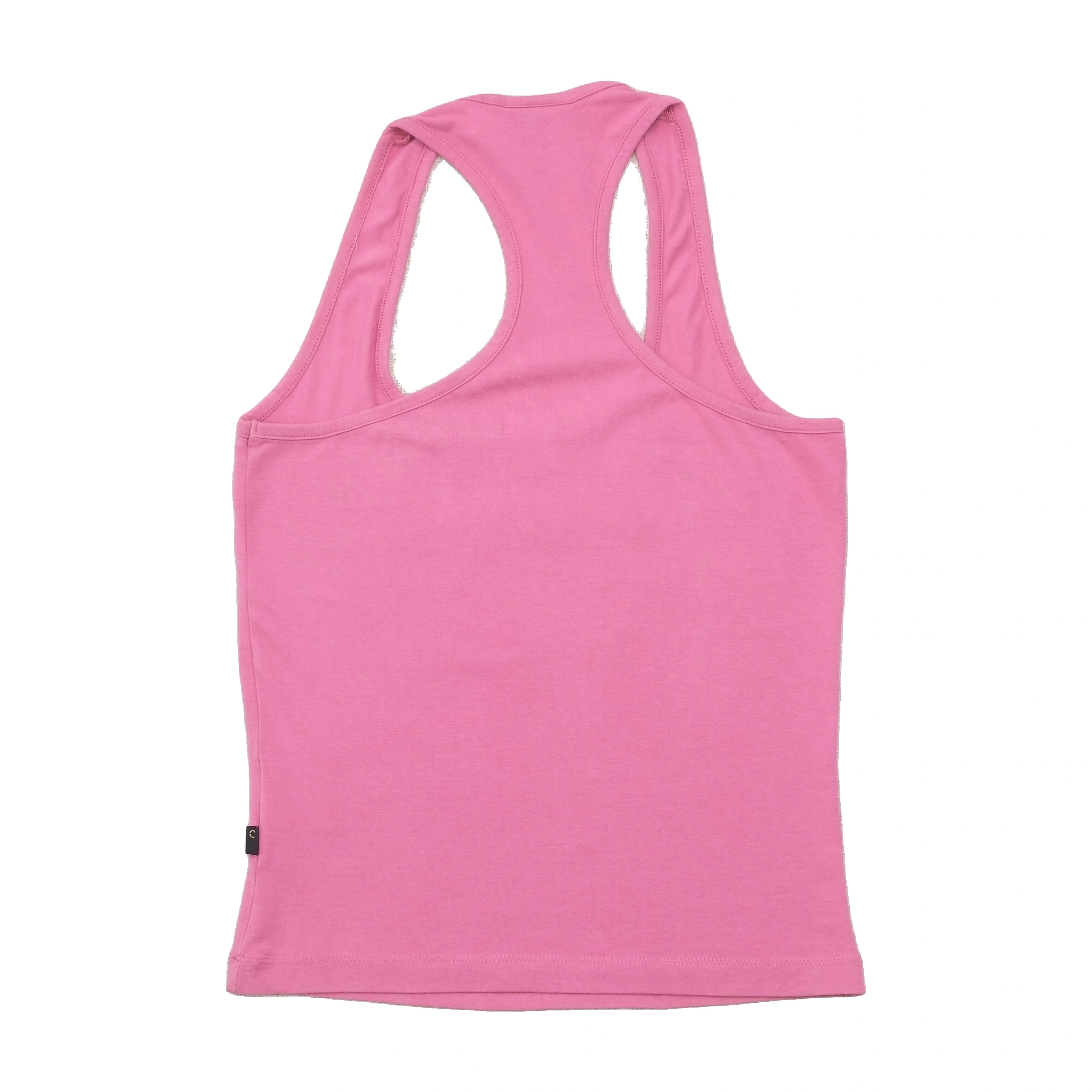 Just Cavalli Sequin Logo Racerback Cotton Tank Top