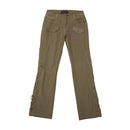 Americo Tavar Embroidered Lace-Up Cotton Cargo Pants