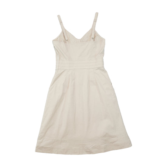 Calvin Klein Jeans Button Front Strappy Cotton Blend Dress