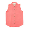 Royal Robbins Red Plaid Sleeveless Button-Up Shirt