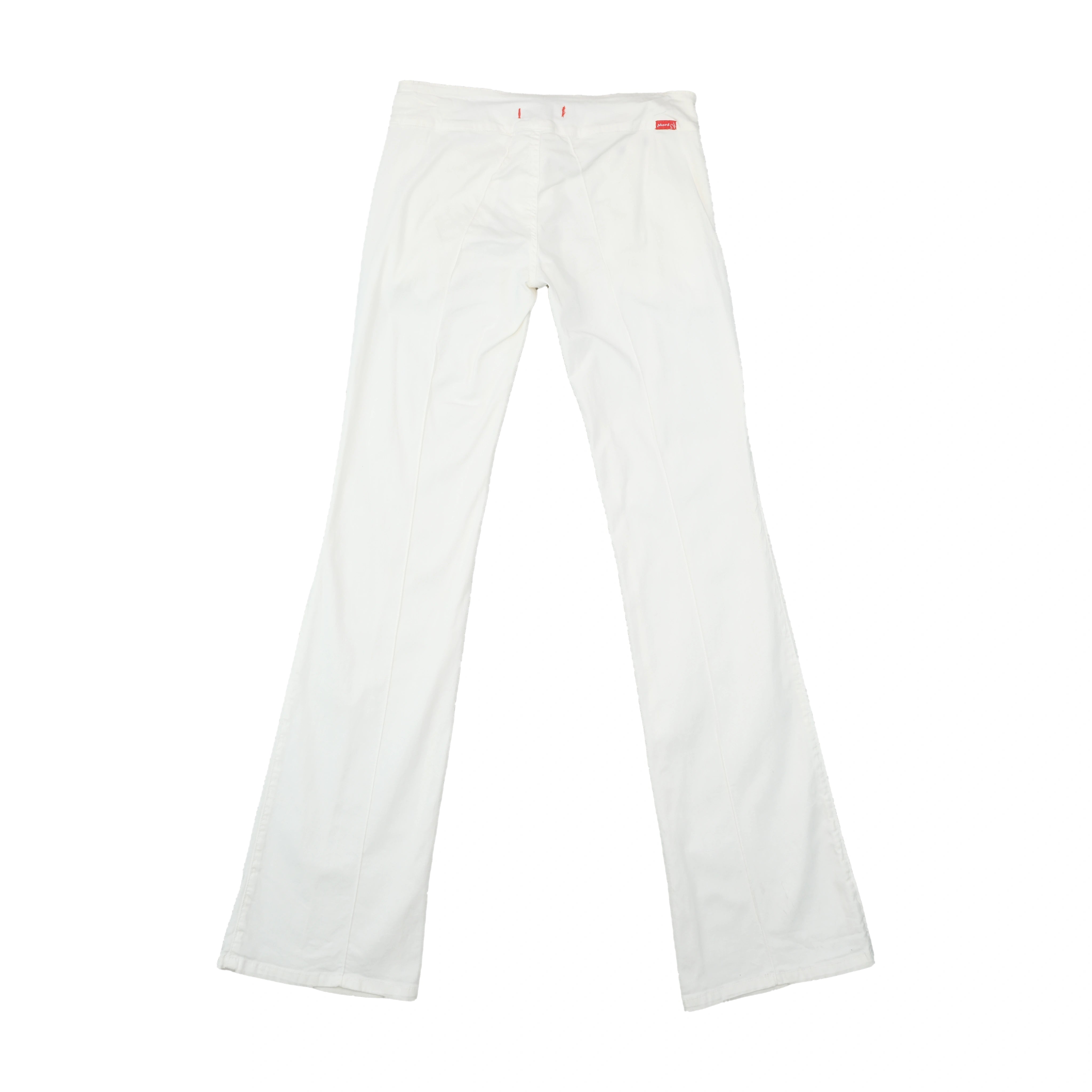 White Flared Sailor Pants