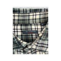 Camisa Sea Barrier Basic em algodão verde em xadrez