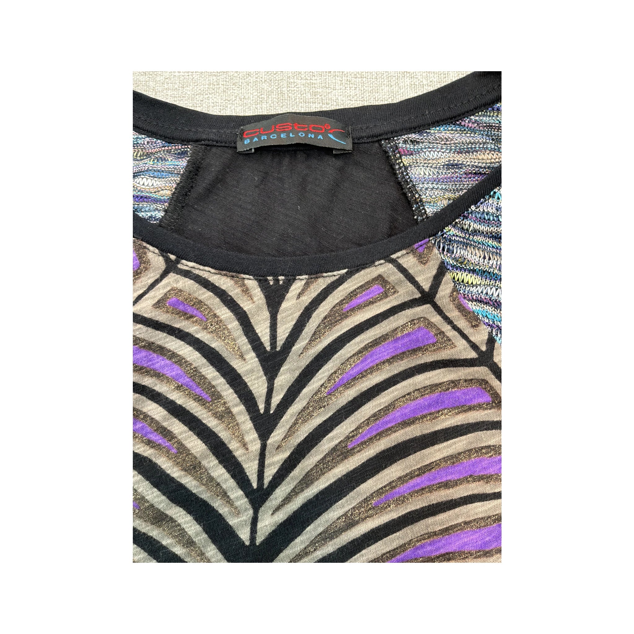 Custo Barcelona Geometric Print Tank Top