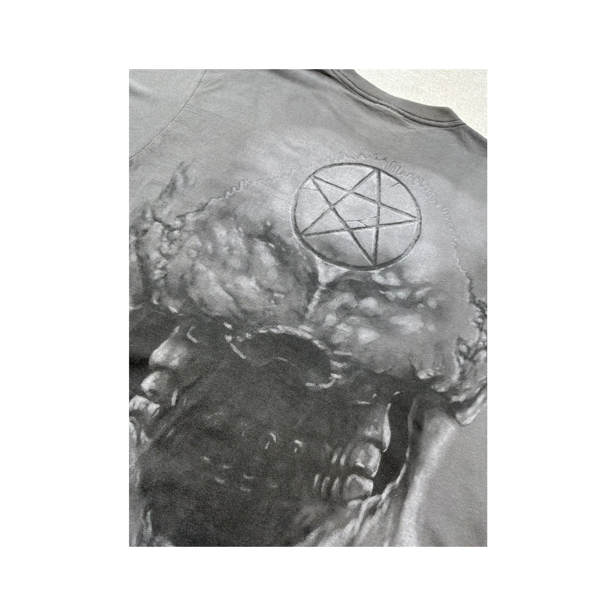 Spiral Direct Gothic Skull Graphic Cotton Shirt