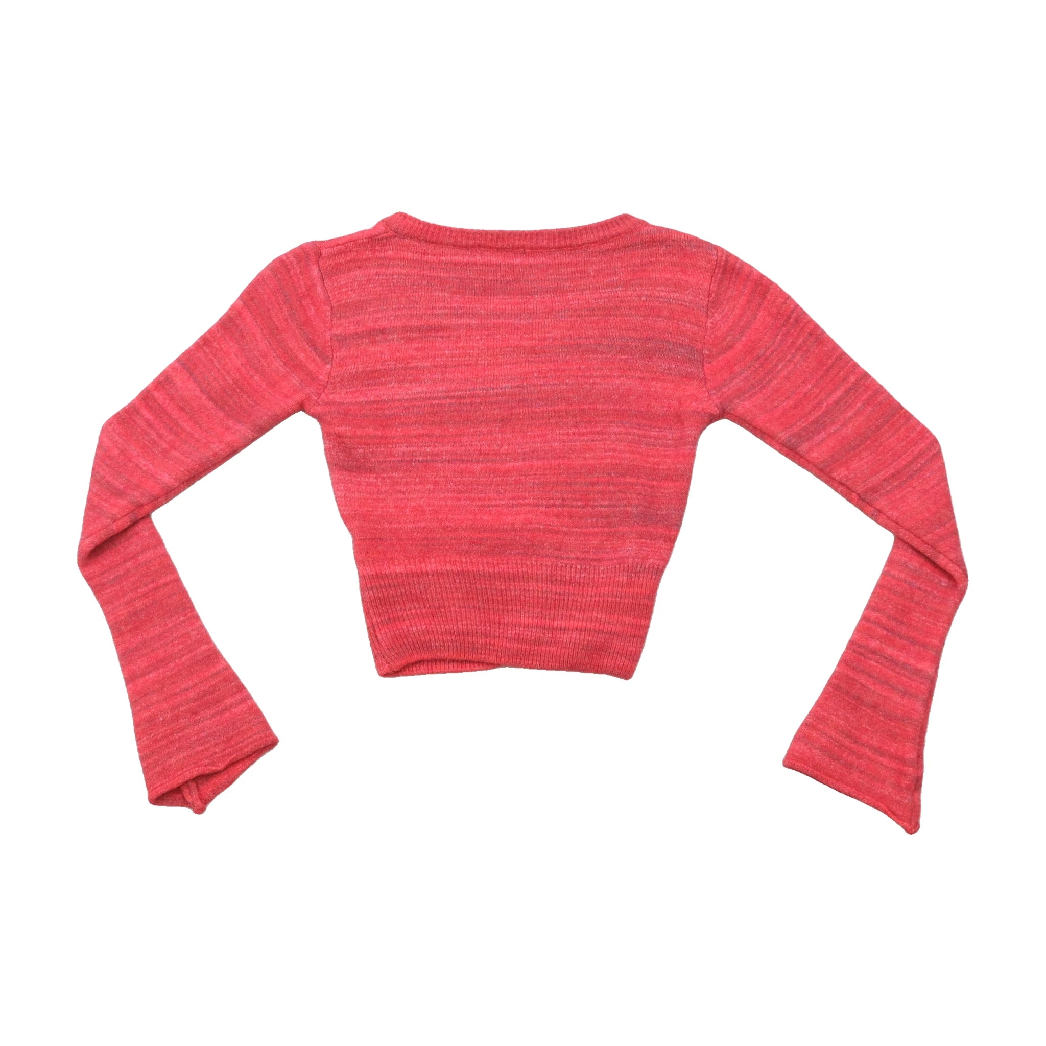 Camisola cropped Subdued com decote em V e Tingimento Space Dye