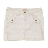 GUESS Y2K White Utility Mini Skirt