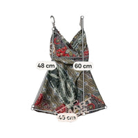 Paisley Spaghetti Strap Mini Dress