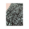 Coolwater Blue Black Baroque Print Tie Front Tank Top