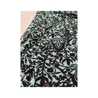 Coolwater Blue Black Baroque Print Tie Front Tank Top