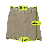 Marella Sport Beige Embroidered Pocket Mini Skirt