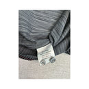 Vintage Italia Black Striped Cotton Button-Up Shirt