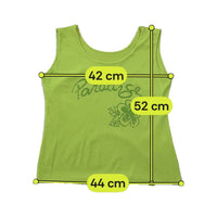 Y2K Lime Green Glitter Paradise Floral Cotton Tank Top