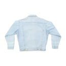 WORK OUT Vintage Light Wash Cotton Denim Trucker Jacket