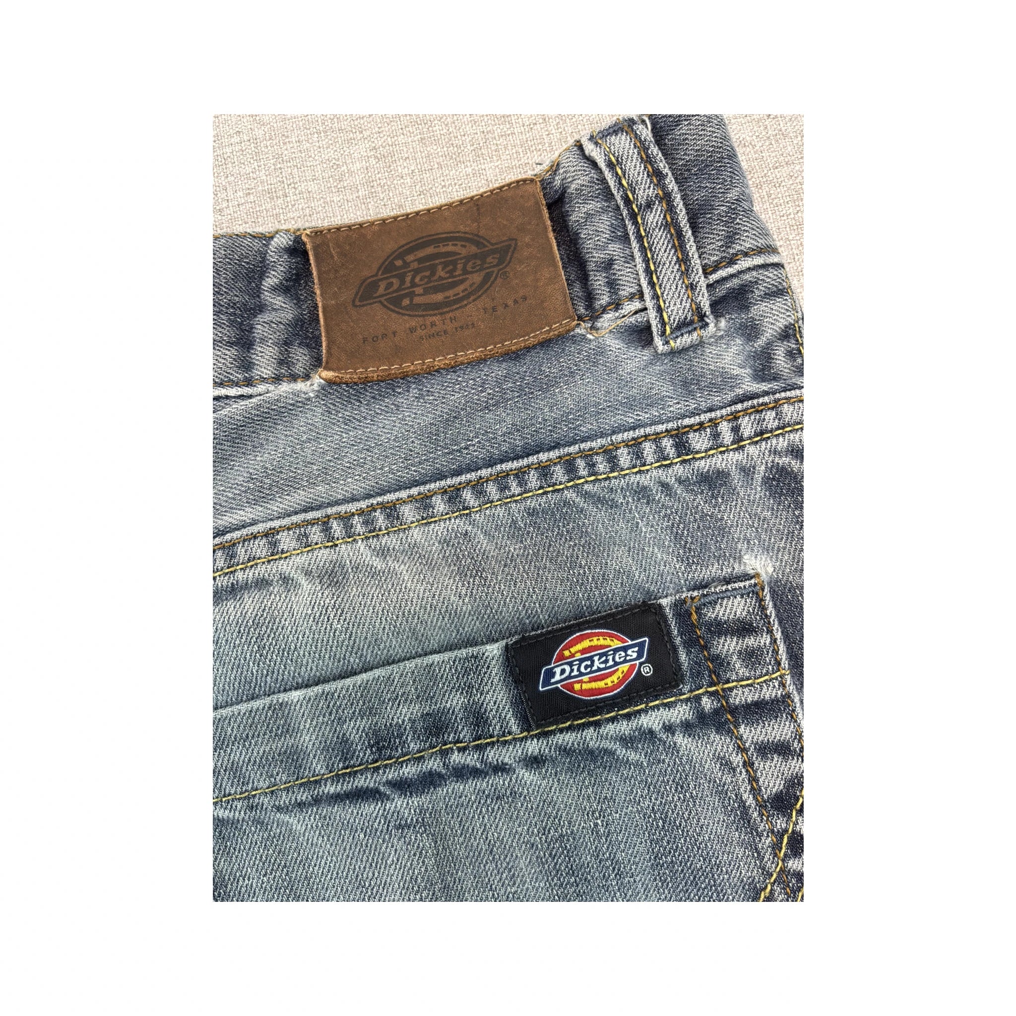 Dickies Vintage Light Wash Straight Leg Cotton Jeans