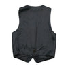 Vintage Black Hair-On Leather Waistcoat Style Jacket