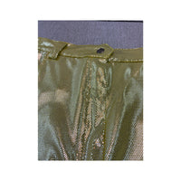 Byblos Italia Metallic Gold Mini Skirt