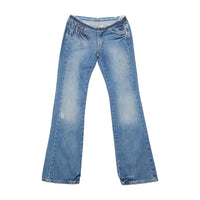 Replay Embroidered Flare Jeans