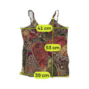 Bluoltre Patchwork Print Spaghetti Strap Tank Top (Repriced)