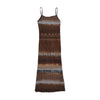 LuLu H'h Boho Stripe Tie-Dye Print Slip Dress