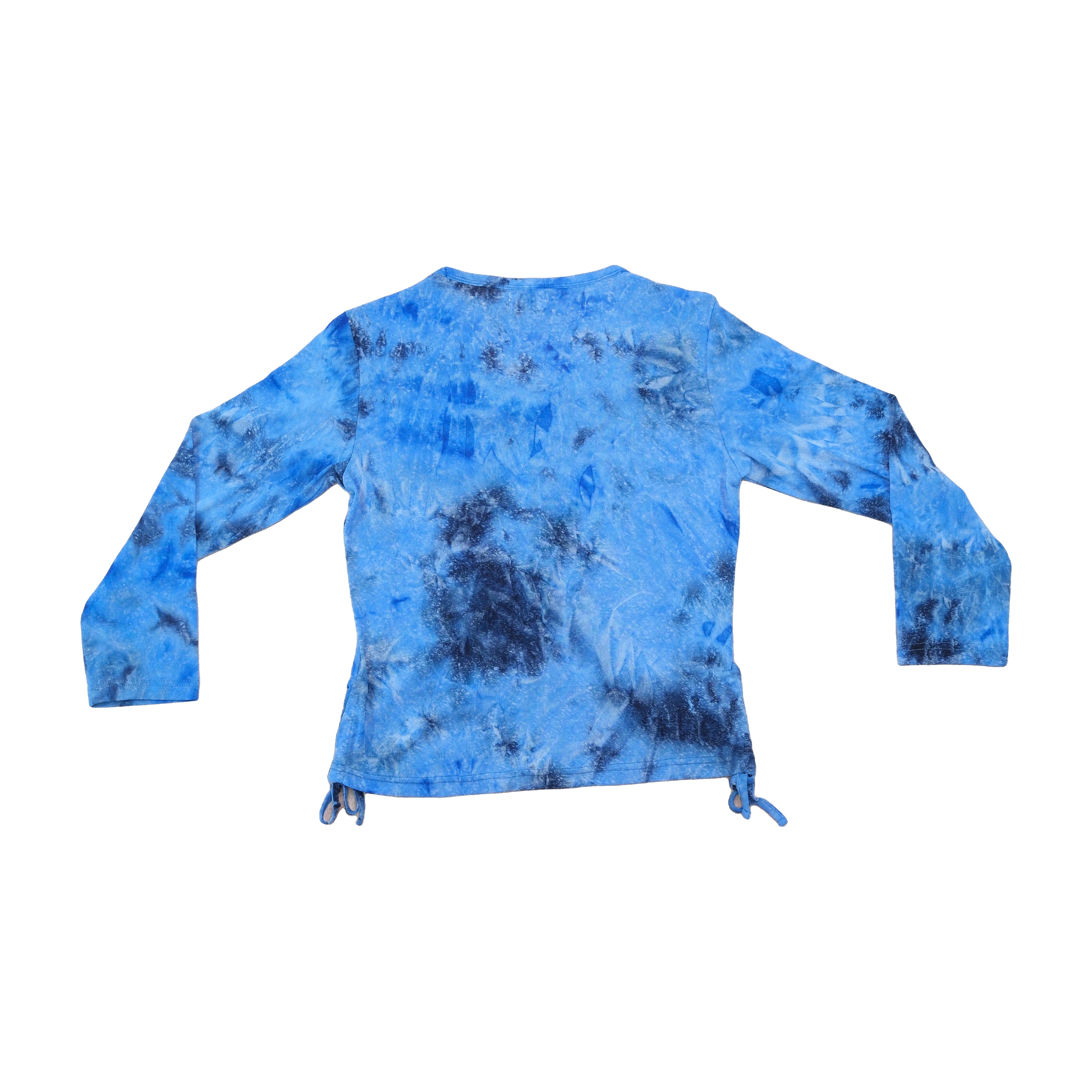 Power Girl Tie Dye Ruched Hem Cardigan (Repriced)