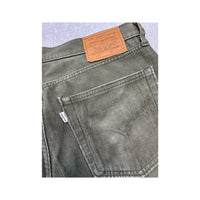 Calças Levi's 511 em Bombazine Verde-tropa de Corte slim Direito
