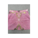 Just Cavalli Pink Tie-Dye Denim Mini Skirt