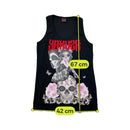 Top de alças Yakuza em algodão com estampado Fairy Skull